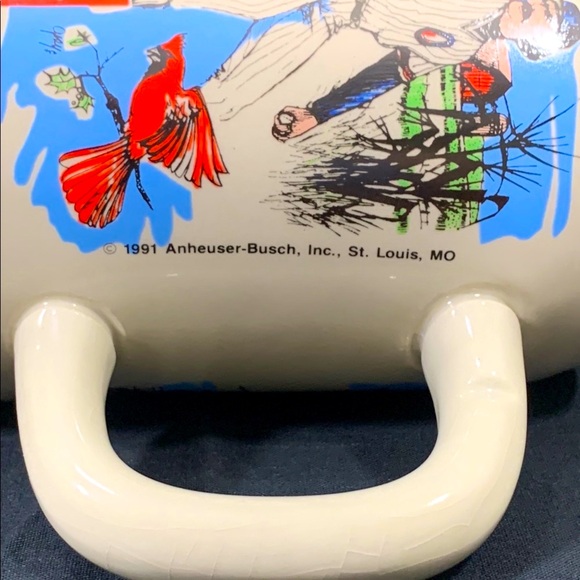 1991 Anheuser-Busch Illinois Sports Themed Ceramic Mug - Picture 6 of 11